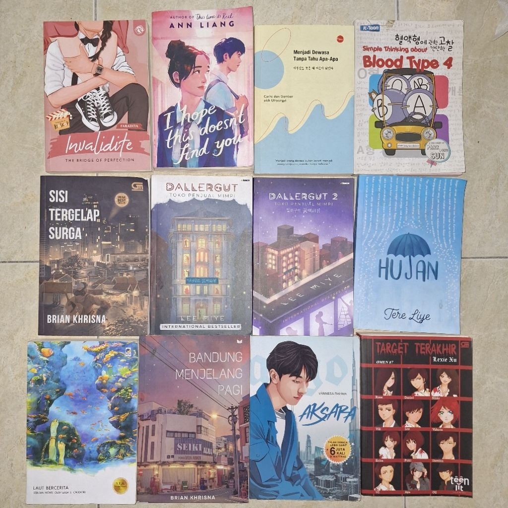 Buku Novel PRELOVED Bandung Menjelang Pagi Sisi Tergelap Surga 2 Blood Type 4 Menjadi Dewasa Tanpa T