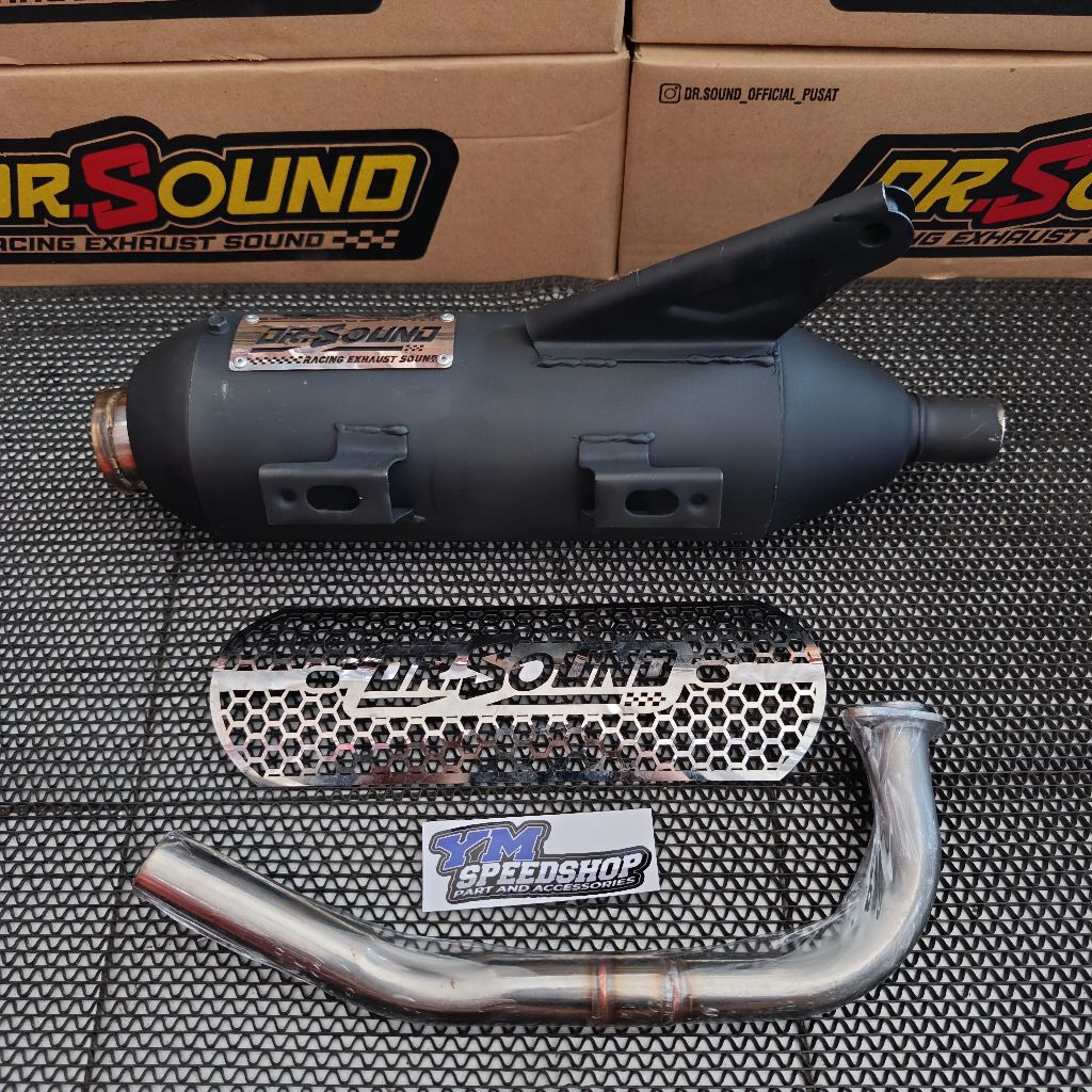 KNALPOT DR SOUND V3 SUARA ADEM NGEBAS PNP YAMAHA MIO M3 125 XRIDE125 GT125 FREEGO 125 MIO S 125