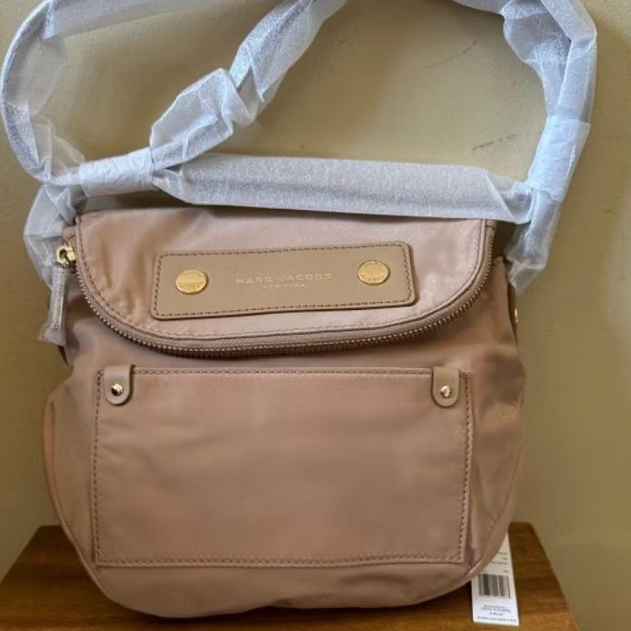 mj Preppy Nylon Natasha Small Crossbody Iced Coffee