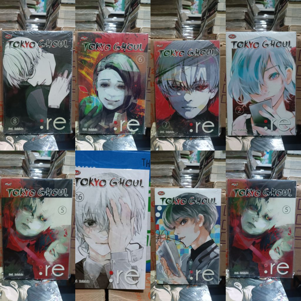 komik Tokyo Ghoul re 1,2,5,6,7,8,16 segel / komik Tokyo Ghoul re vol 1,2,5,6,7,8,16