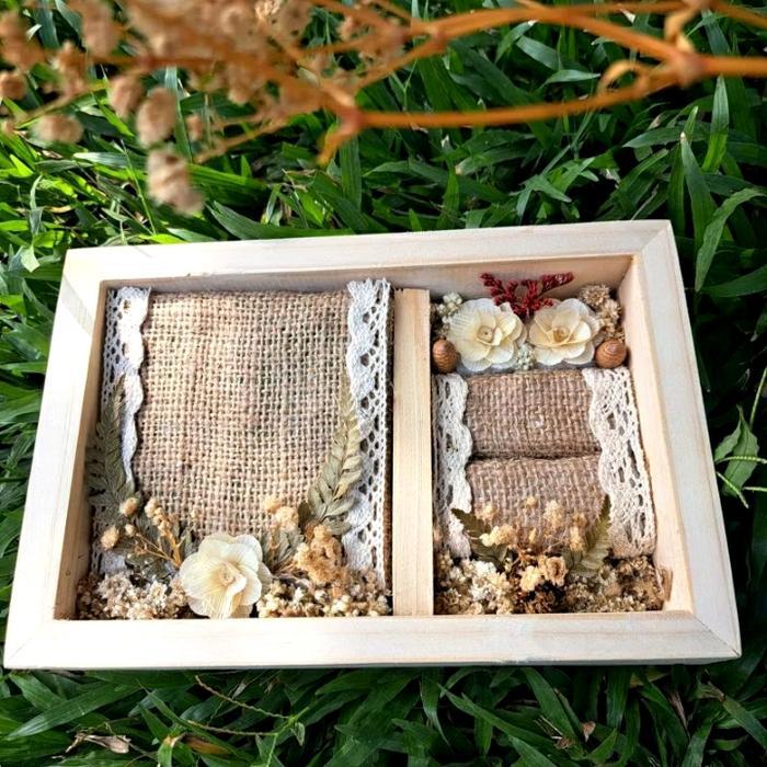 Kotak seserahan 2in1 / Kotak perhiasan rustic