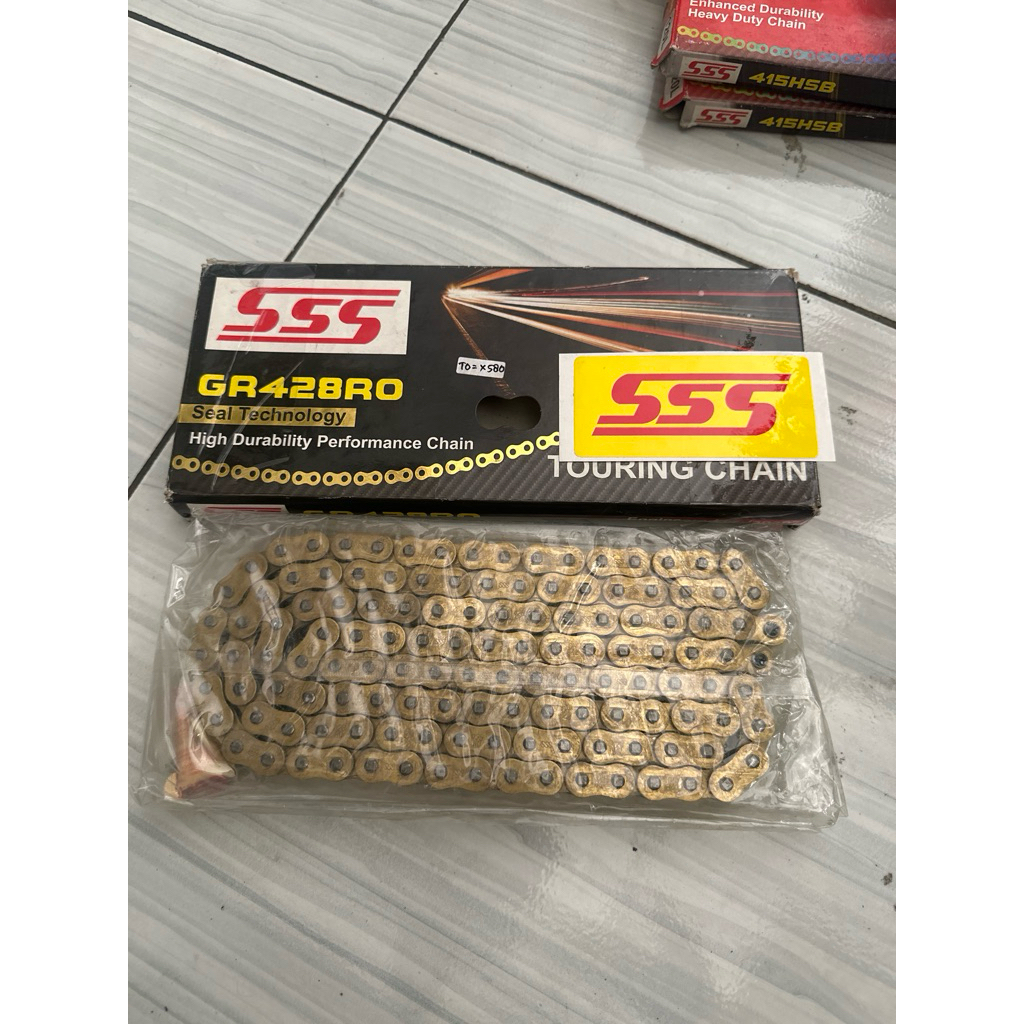 RANTAI SSS GR428RO ORING WARNA EMAS