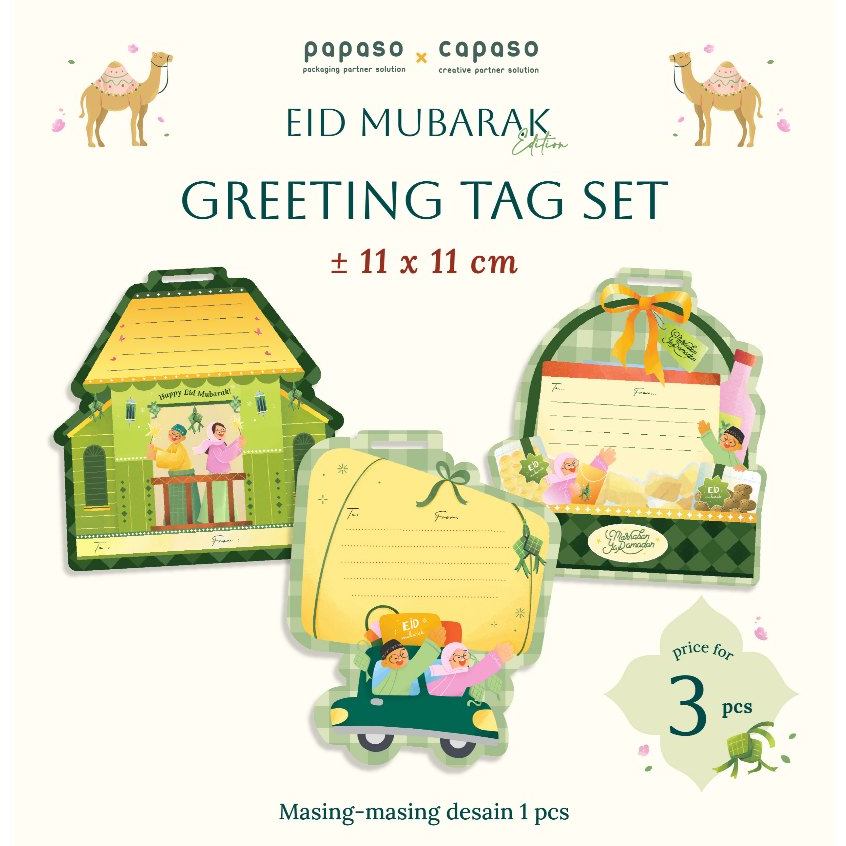 Greeting Tag Lebaran / Kartu Lebaran / Hang Tag Lebaran Idul Fitri / Greeting Tag Lebaran Idul Fitri