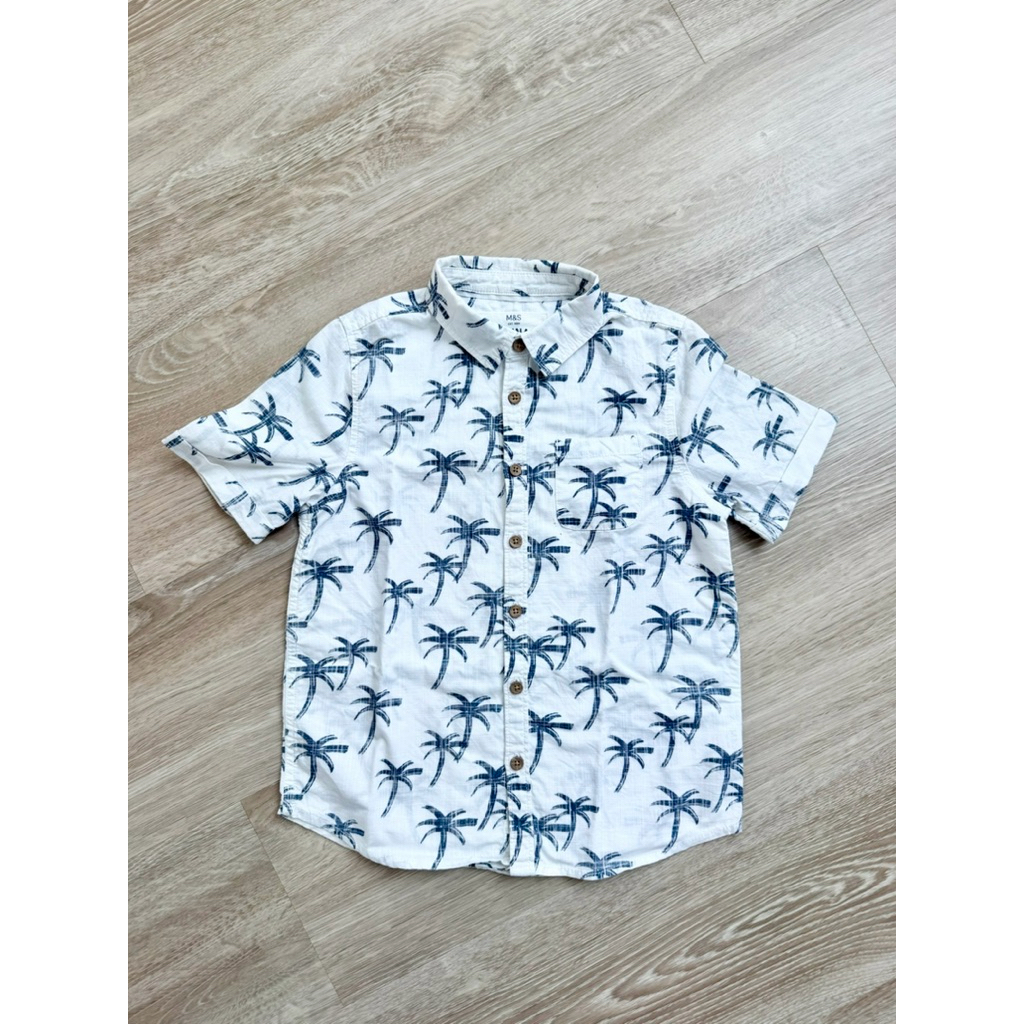 Preloved Marks and Spencer M&S Kemeja Anak laki beach shirt