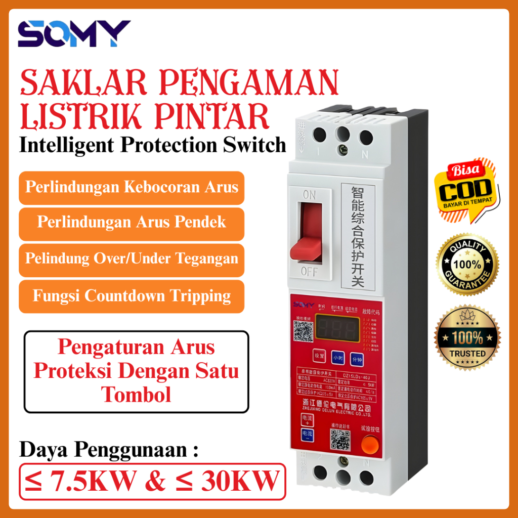 SHIMIDA Saklar Listrik Saklar MCB Listrik Saklar Proteksi Pompa Air 1 Sampai 3 Phase Keamanan Pemutu