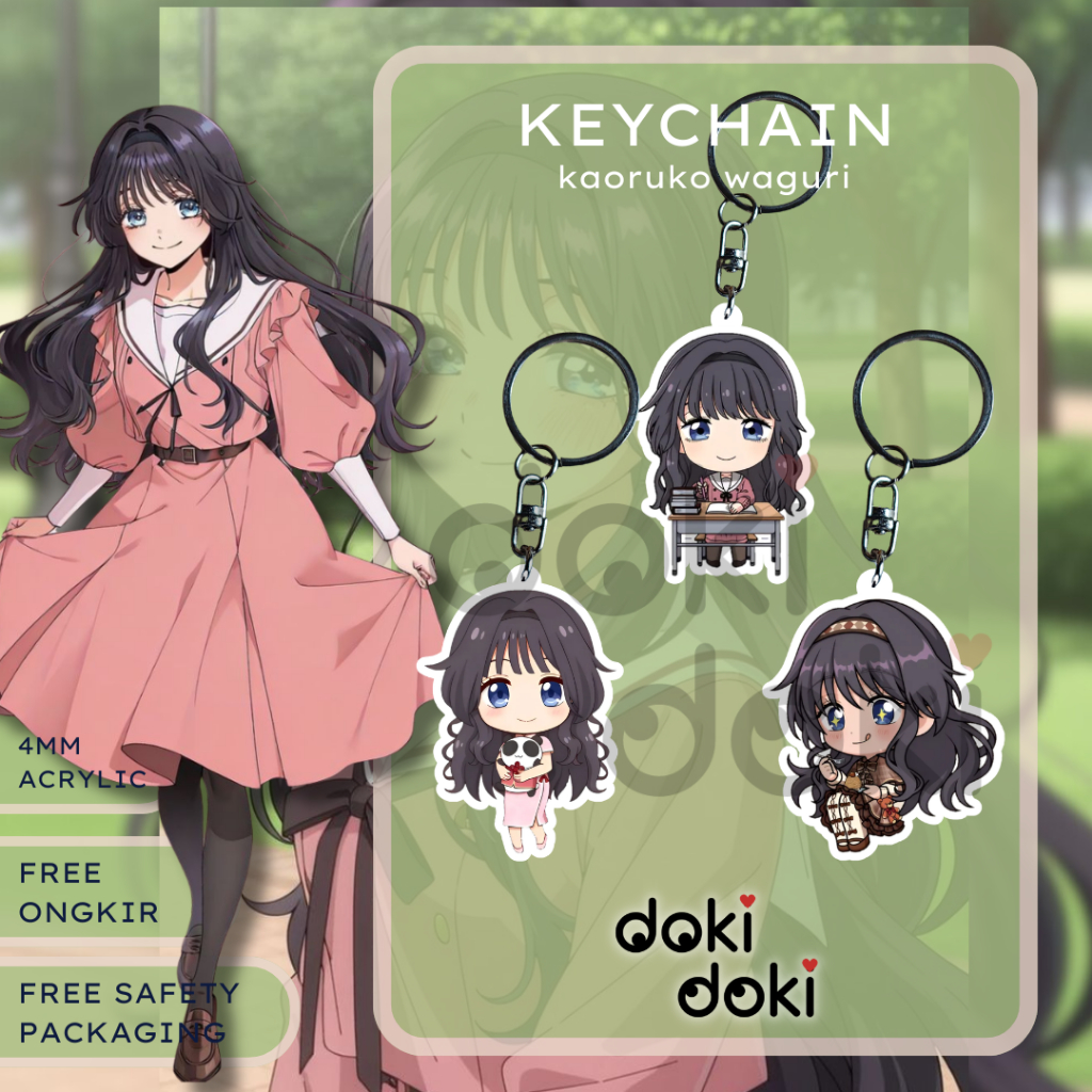 GANTUNGAN KUNCI KEYCHAIN ANIME KAORU WAGURI KAORU TO HANA
