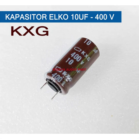 KAPASITOR ELKO 10UF - 400 V ELCO 10 UF 400V KXG