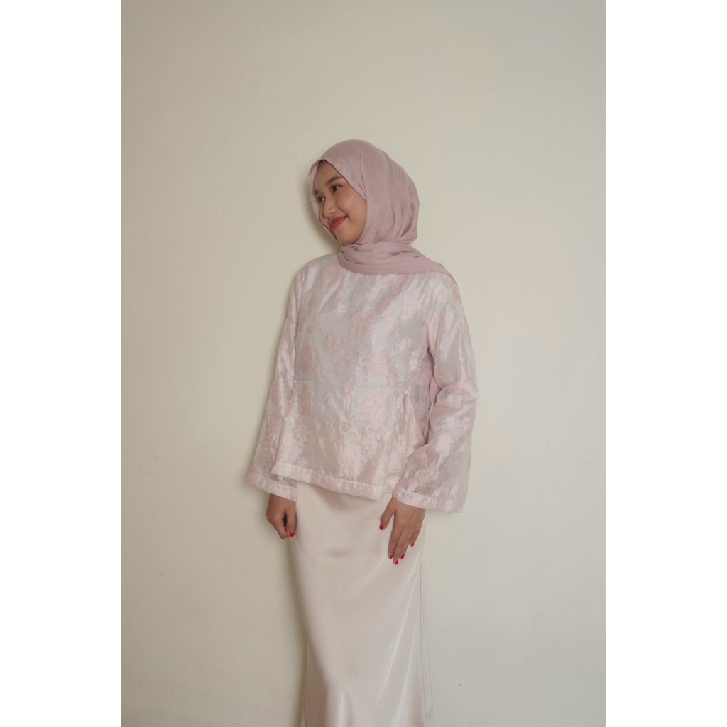Rabèl.clo - Caluna Blouse ( Floral Blouse - Blouse Wanita - Atasan Wanita Semi Formal - Blouse Wanit