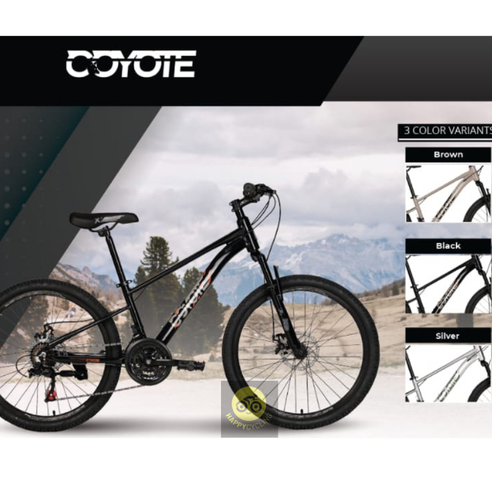 Fullbike Sepeda Gunung MTB 24 Coyote MTB Alloy SPY 24 Inch Happy Cycling