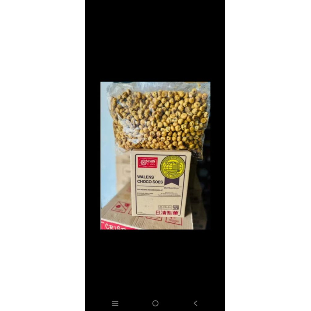 Soes coklat nissin los 1 karton isi 3.5kg