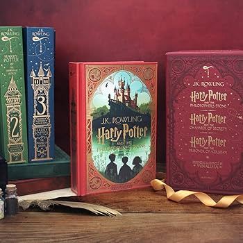 LIMITED STOCK - Harry Potter MinaLima Edition 3 Books Collection Set (Harry Potter and the Philosoph