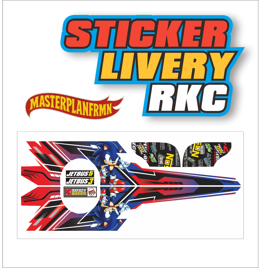 LIVERY CUTTING KARAKTER ANIME V1 Custom Untuk Bus Miniatur Anak dan Bus Miniatur Presisi Scale 1:35 
