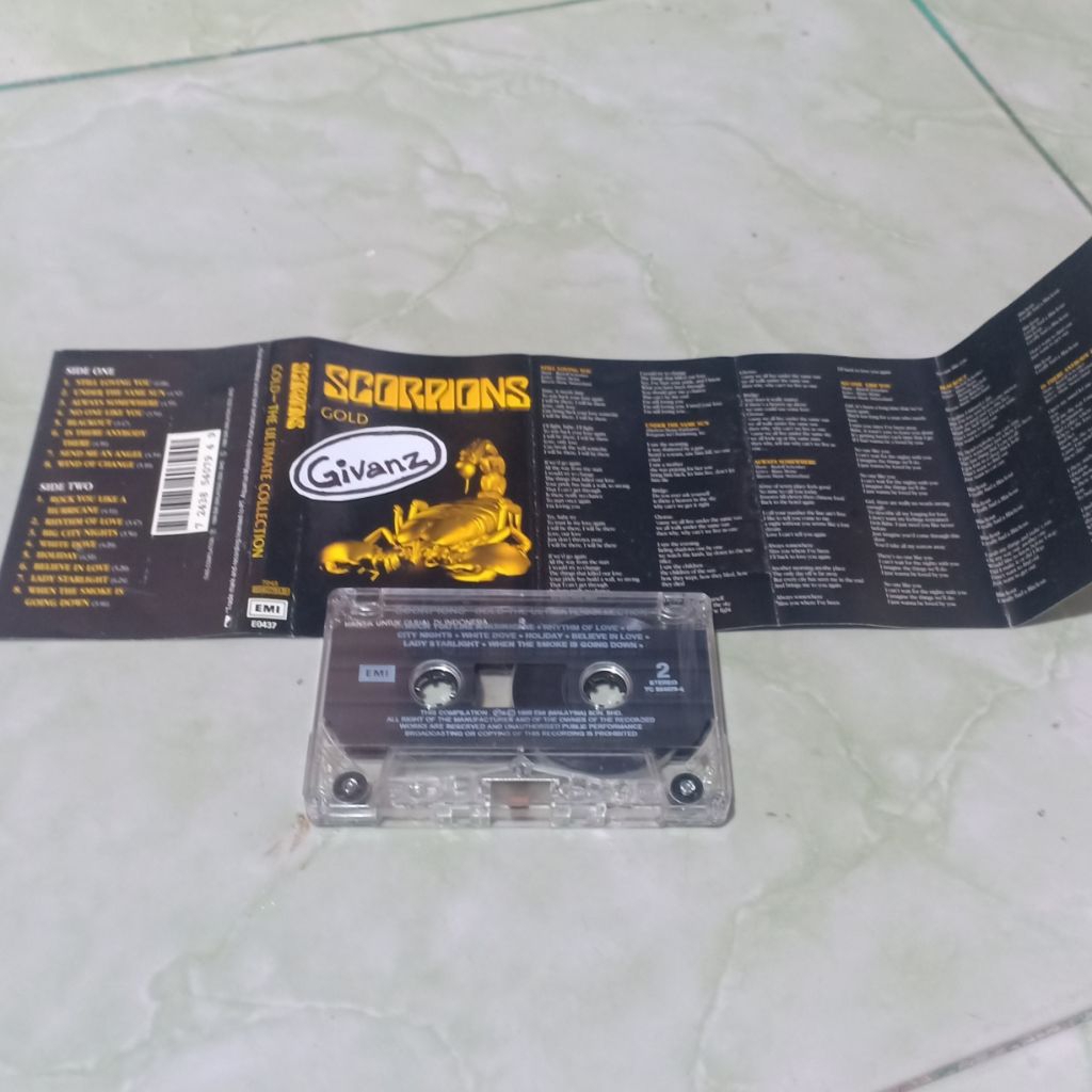 kaset pita SCORPIONS - Gold