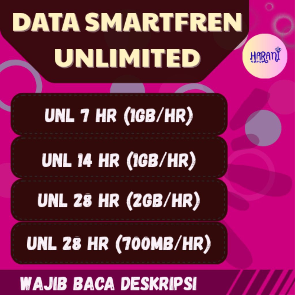 Paket Data SMARTFREN UNLIMITED | Kuota SMARTFREN UNLIMITED | Kuota LANGSUNG MASUK