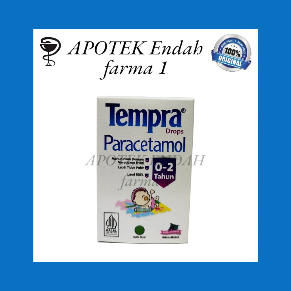 Tempra Drops Syrup Paracetamol Anak (0-2 Tahun) 15 ml, Obat Demam Bayi