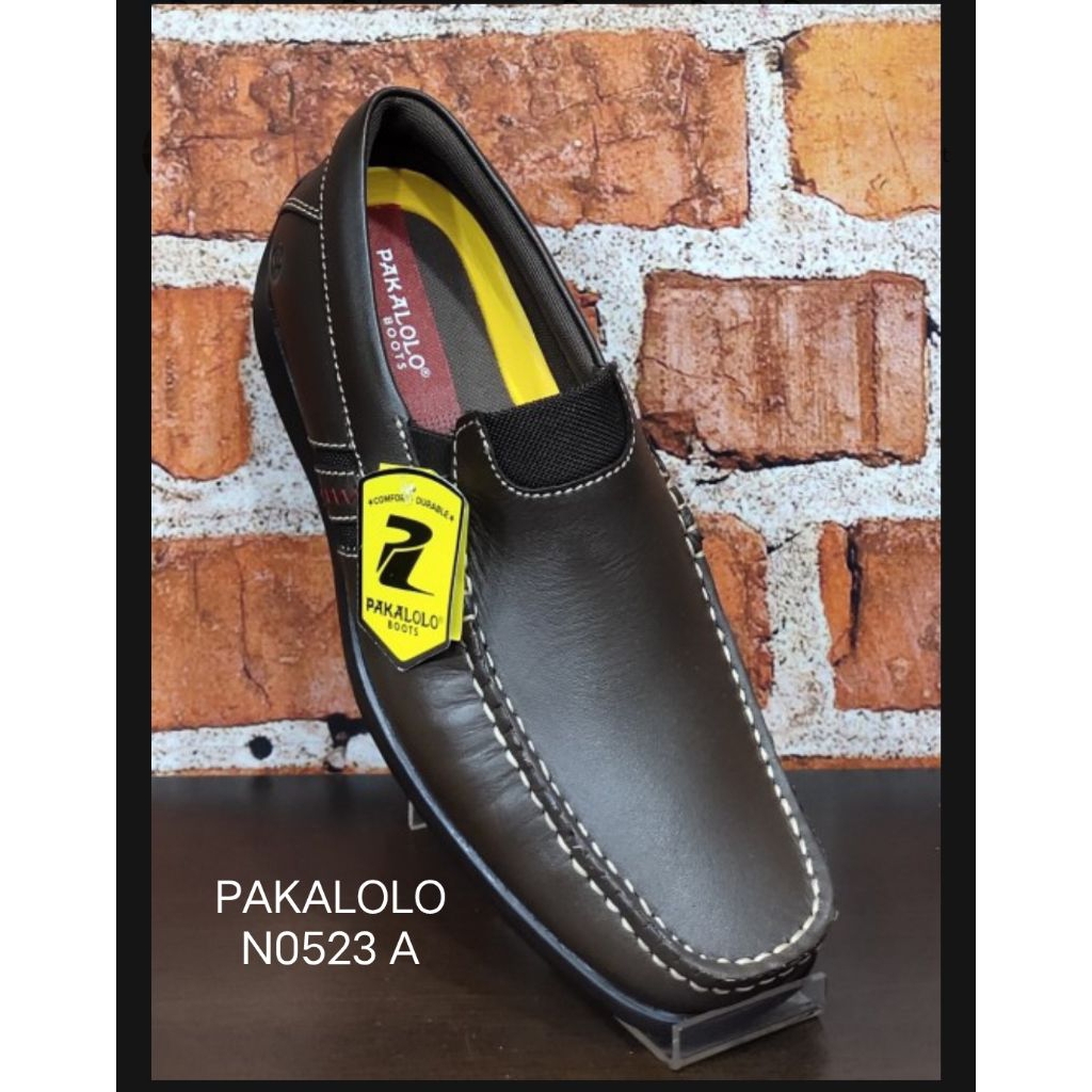 sepatu pria, sepatu cowok,  sepatu santai / kerja bahan kulit asli   PAKALOLO