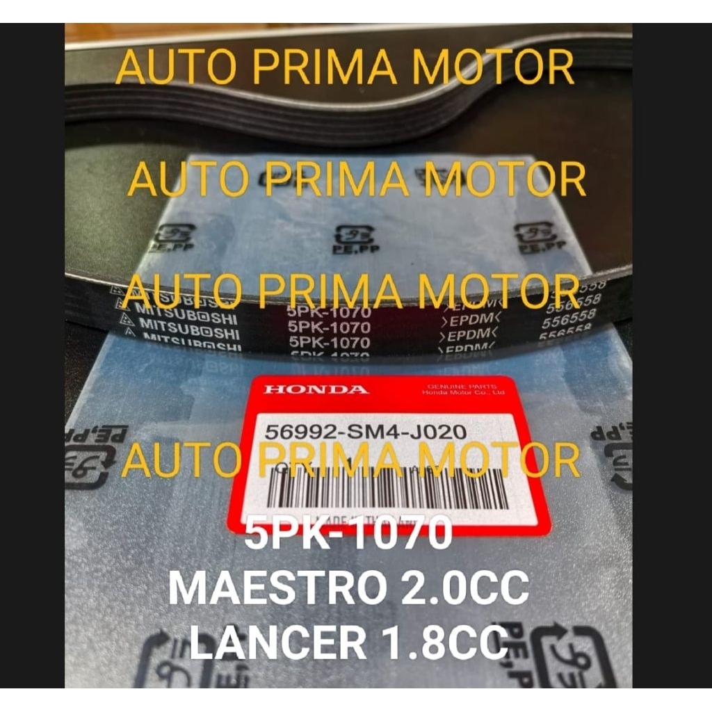 FAN VAN V BELT TALI KIPAS BELTING 5PK1070 MAESTRO 2.0CC LANCER 1.8CC 5PK-1070