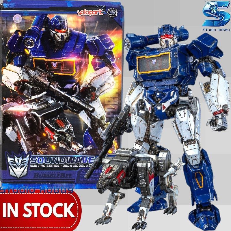 YOLOPARK TRANSFORMERS Bumblebee AMK PRO Series 20cm Soundwave with Ravage Model Kit