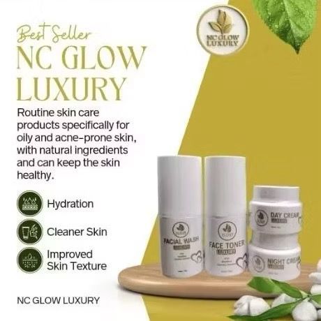 COD NC GLOW LUXURY paket skincare penghilang flek dan mencerahkan