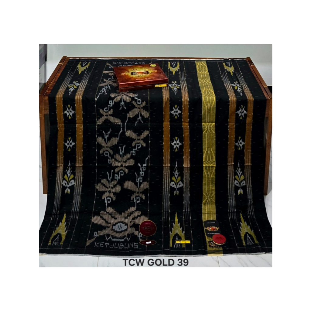 sarung ketjubung MESRES jahit tengah RED/RETRO motif TJM/TCC