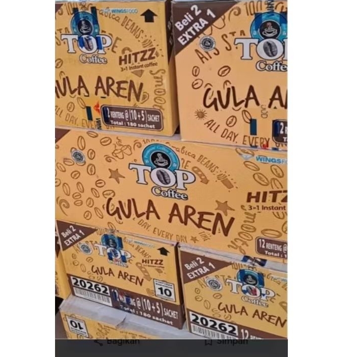 top coffee gula aren