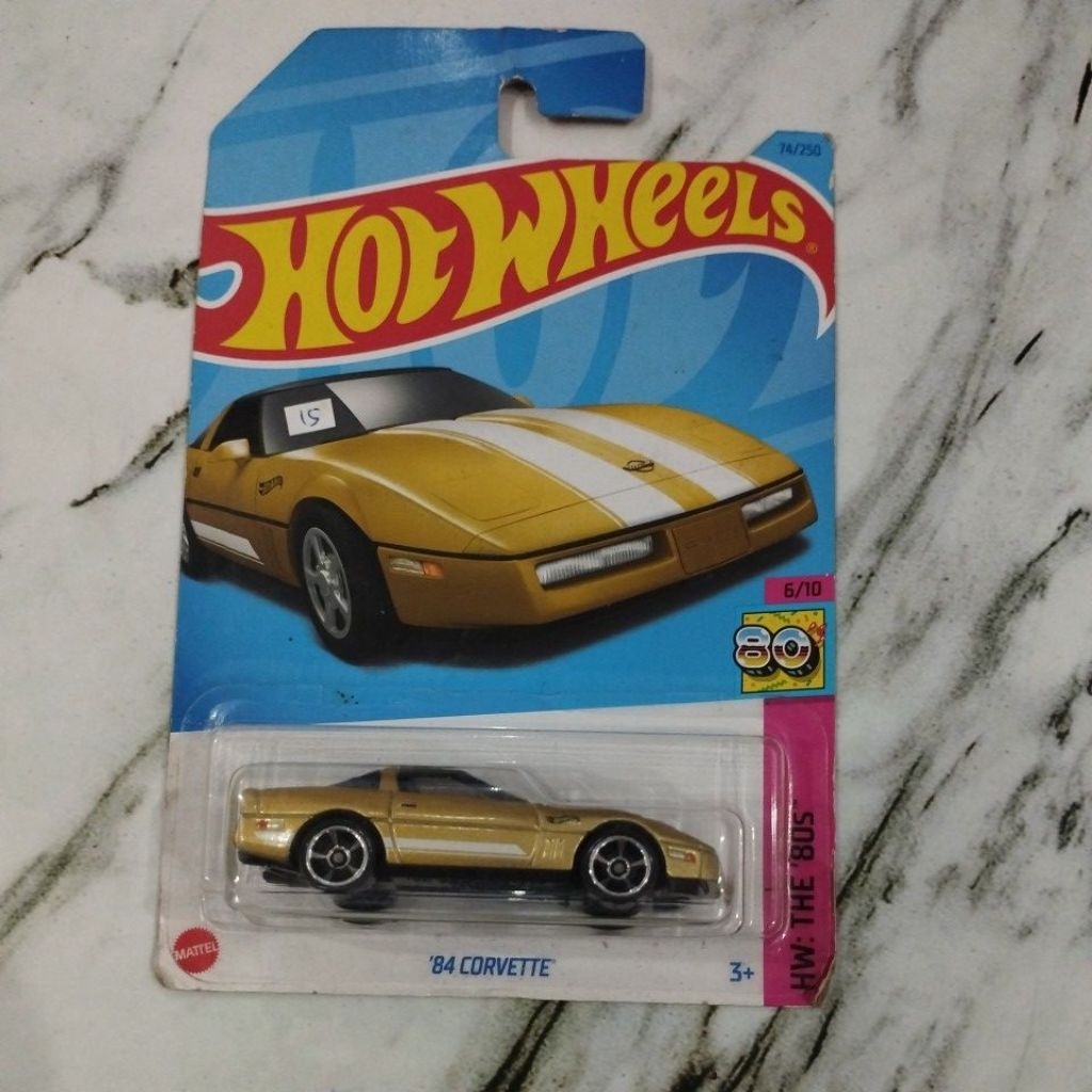 Hotwheels 84 Corvette HW the 80s