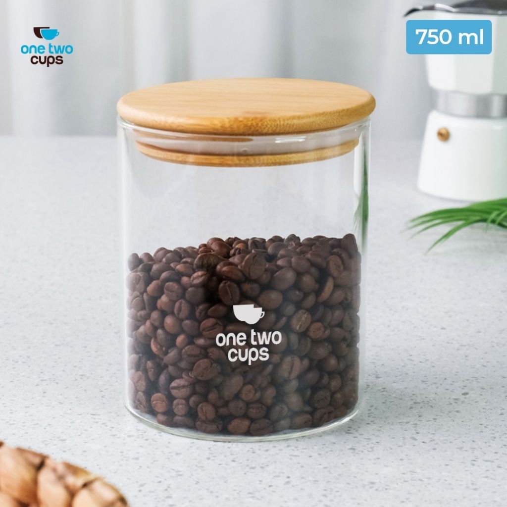 Toples kaca kedap udara toples kue toples kopi 750ml