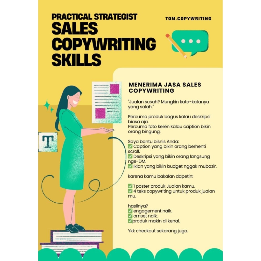Jasa sales copywriting jualan laris manis