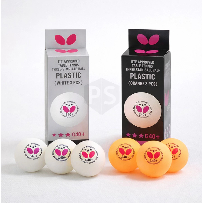 Bola Pingpong Tenis Meja Butterfly Putih Orange