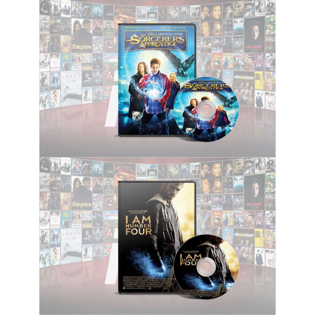 DVD The Sorcerer's Apprentice (2010) + DVD I Am Number Four (2011)