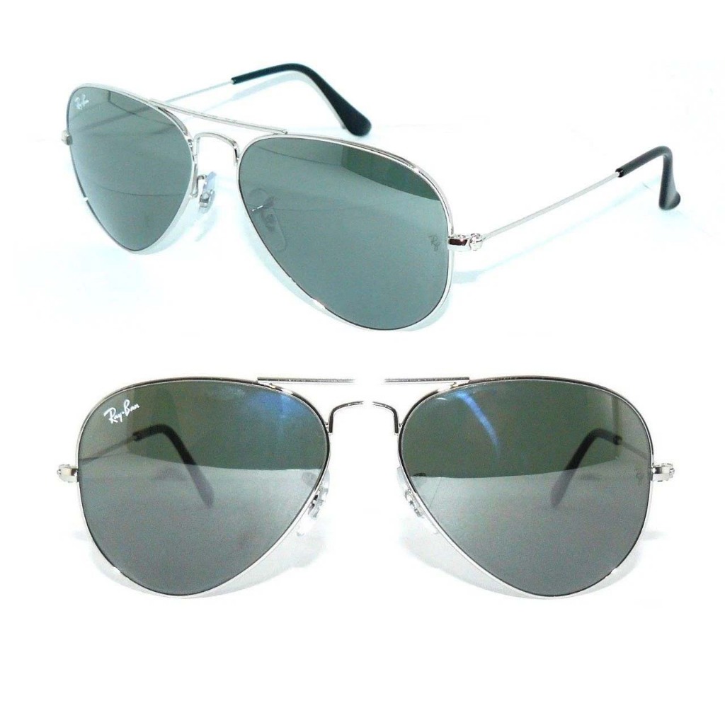 Kacamata Rayban Aviator RB3025 Silver Lens Mirror Silver Original