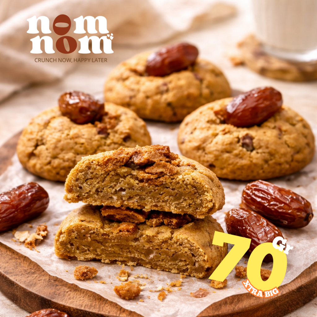 RAMADHAN SALE Soft Baked Cookies Kurma Oreo Lotus Biscoff Chewy Extra Tebal 70 Gr