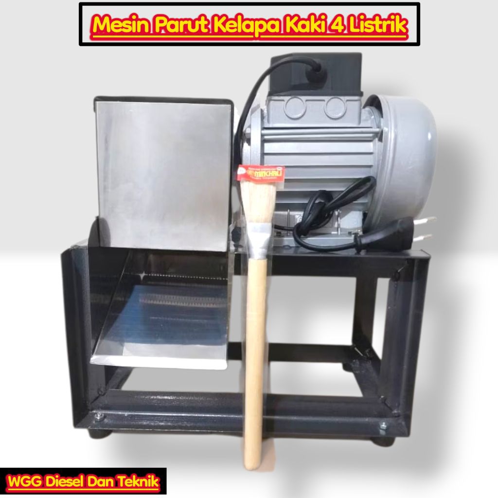 Mesin Parut Kelapa Kaki 4 Listrik / Parutan Kelapa Mini / Parut Kelapa Corong Samping/Mesin Parut Ke