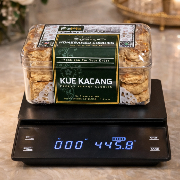 KUE KACANG Mede Premium Butter Tabur Wijen Bentuk Bunga | Kue Kering Lebaran Kemasan Jar 750ml dan Hardtop 350gr by RaMaChef