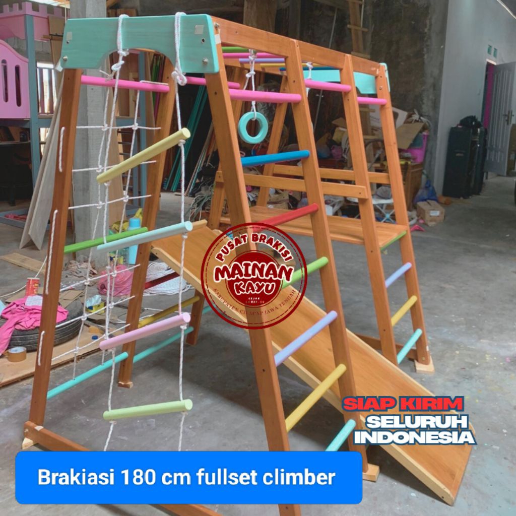 Brakiasi fullset climber ukuran 180 cm // Playground fullset lengkap