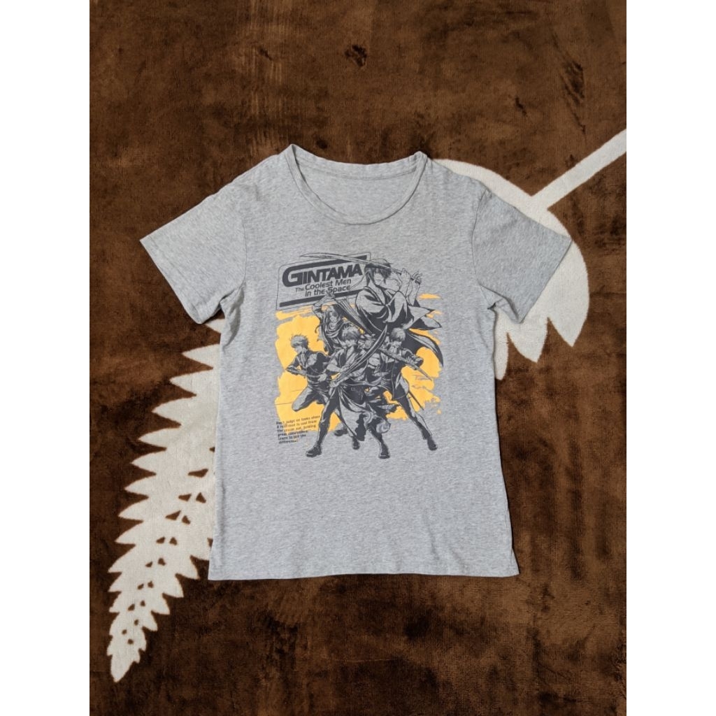 T-shirt Banpresto Gintama size M Abu-abu