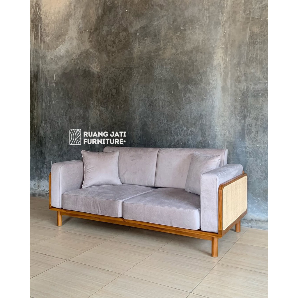 sofa bed jati / sofa bed aesthetic/ sofa bed minimalis/sofa bed calissic
