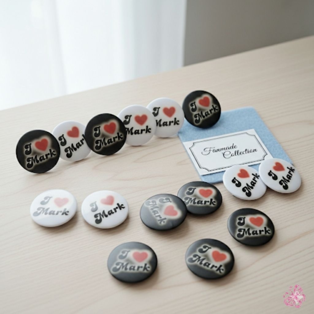 FREEBIES Pin Button I LOVE MARK Nct Dream Nct 127 get 2 pcs