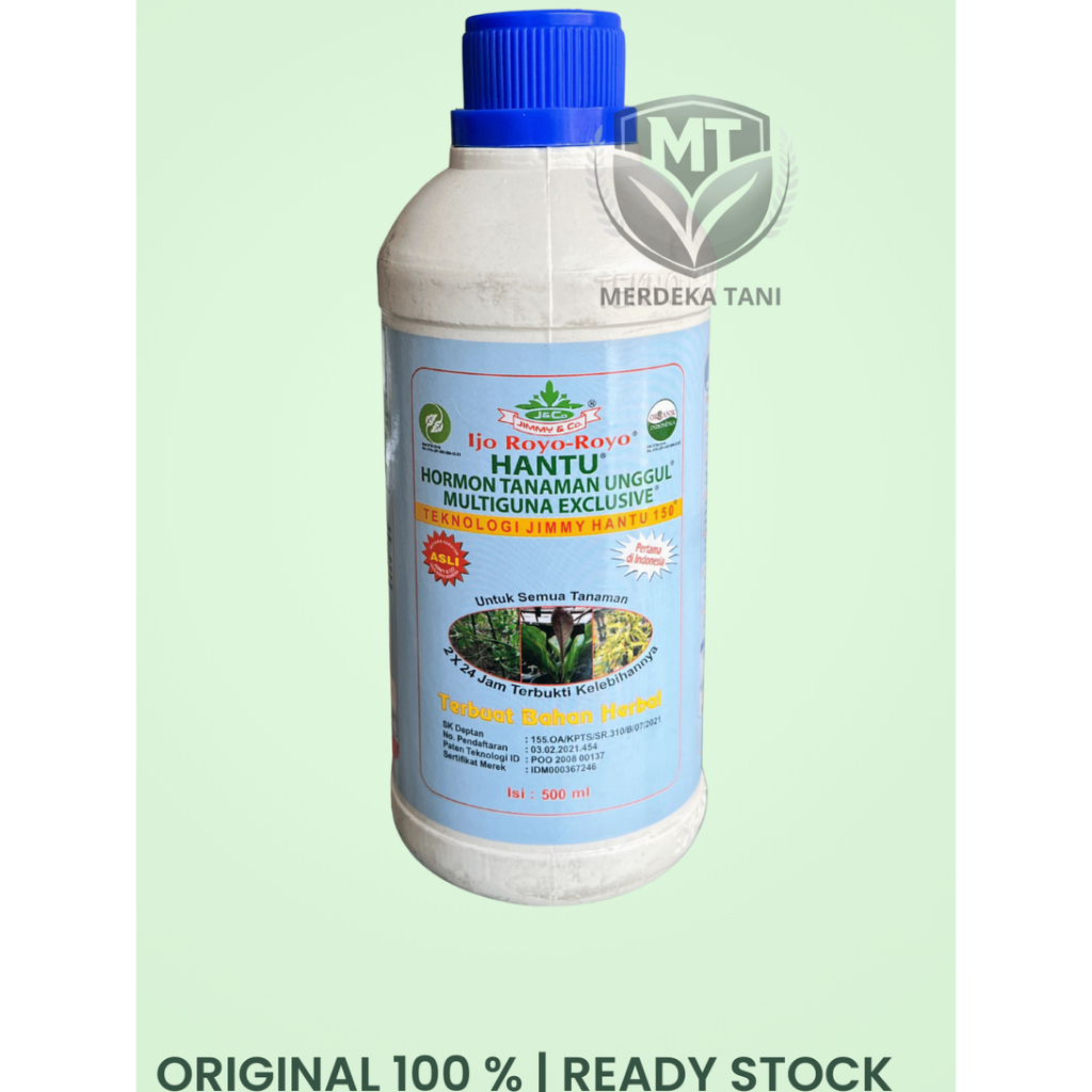 Pupuk Organik ZPT Jimmy Hantu Ijo Royo Royo 500 ML, Memacu pertumbuhan Tanaman, Tanpa Bahan Beracun