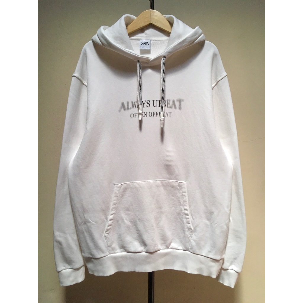 Pullover Hoodie Zara Putih Bersih Made In Turkey