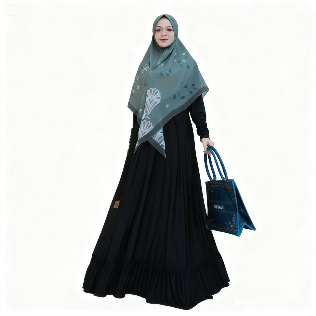 House Of Uga Naziya dress Gamis polos Gamis Menyusui bahan jersey griya_mey