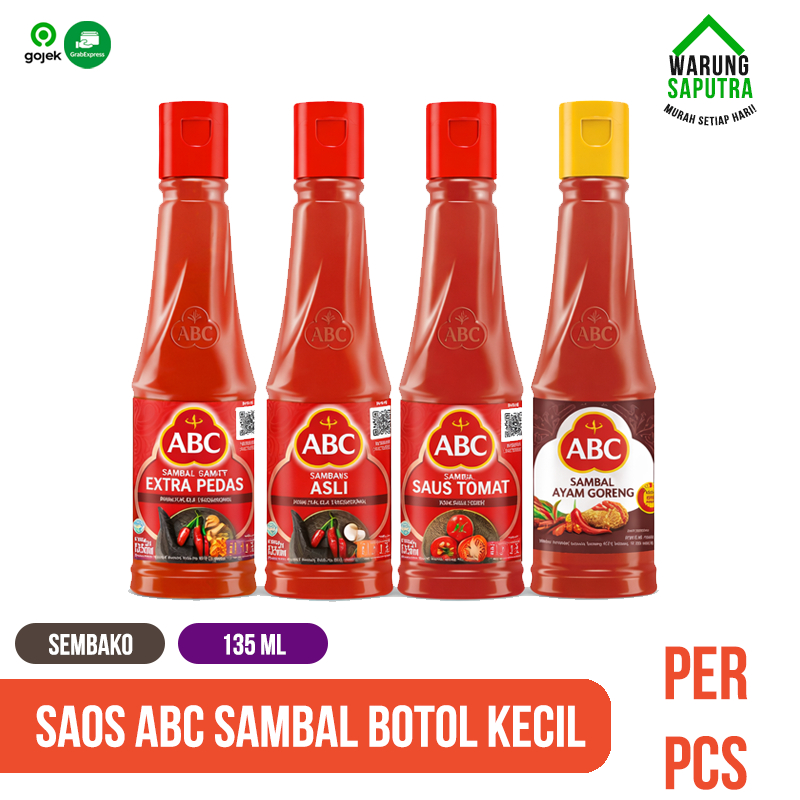 Saos Sambal ABC Botol Kecil All Varian 135 mL