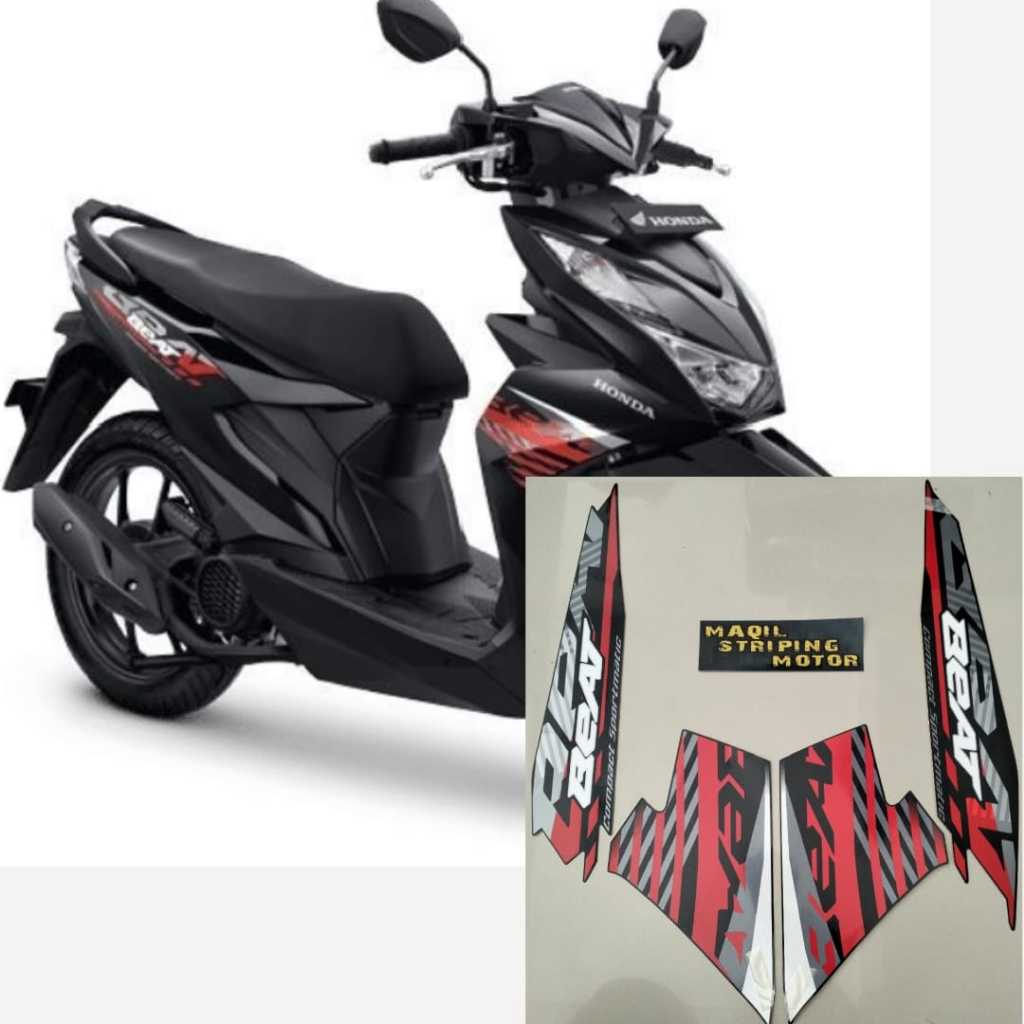 stiker striping motor honda beat dan beat street 2022 bahan gress 100% original