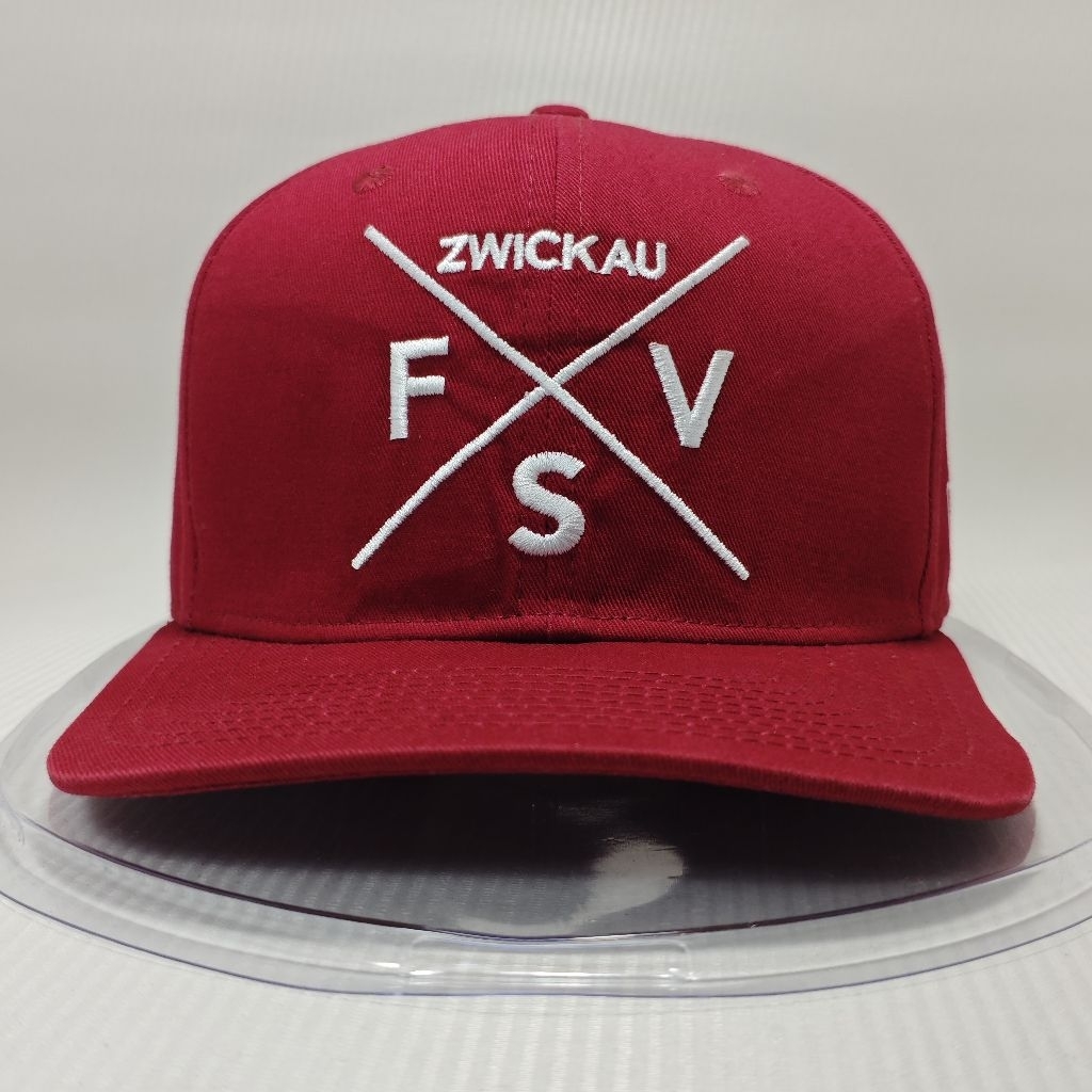 Topi Pria Wanita Baseball FSV Zwickau Merah Snapback Adjustable Bordir Logo| Bekas | Second | Prelov