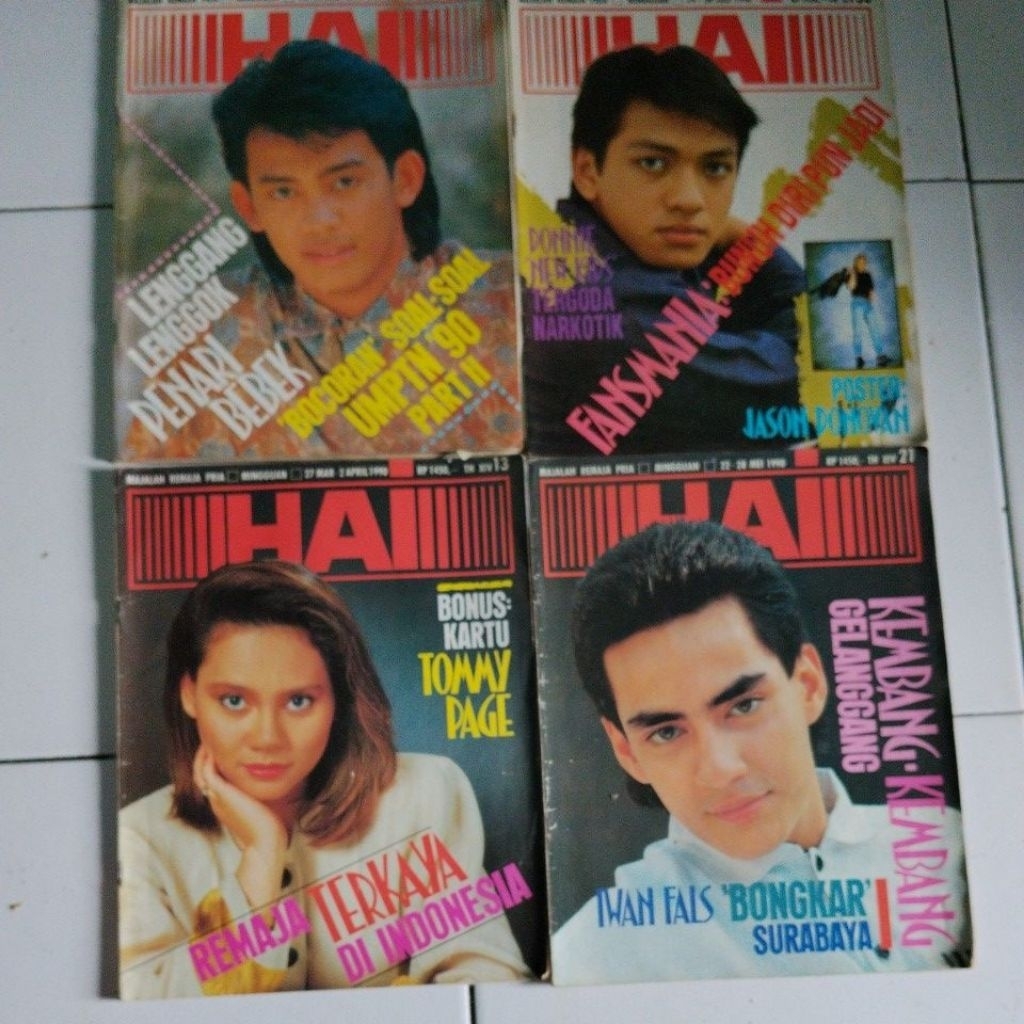 MAJALAH HAI LAWAS THN 1990AN