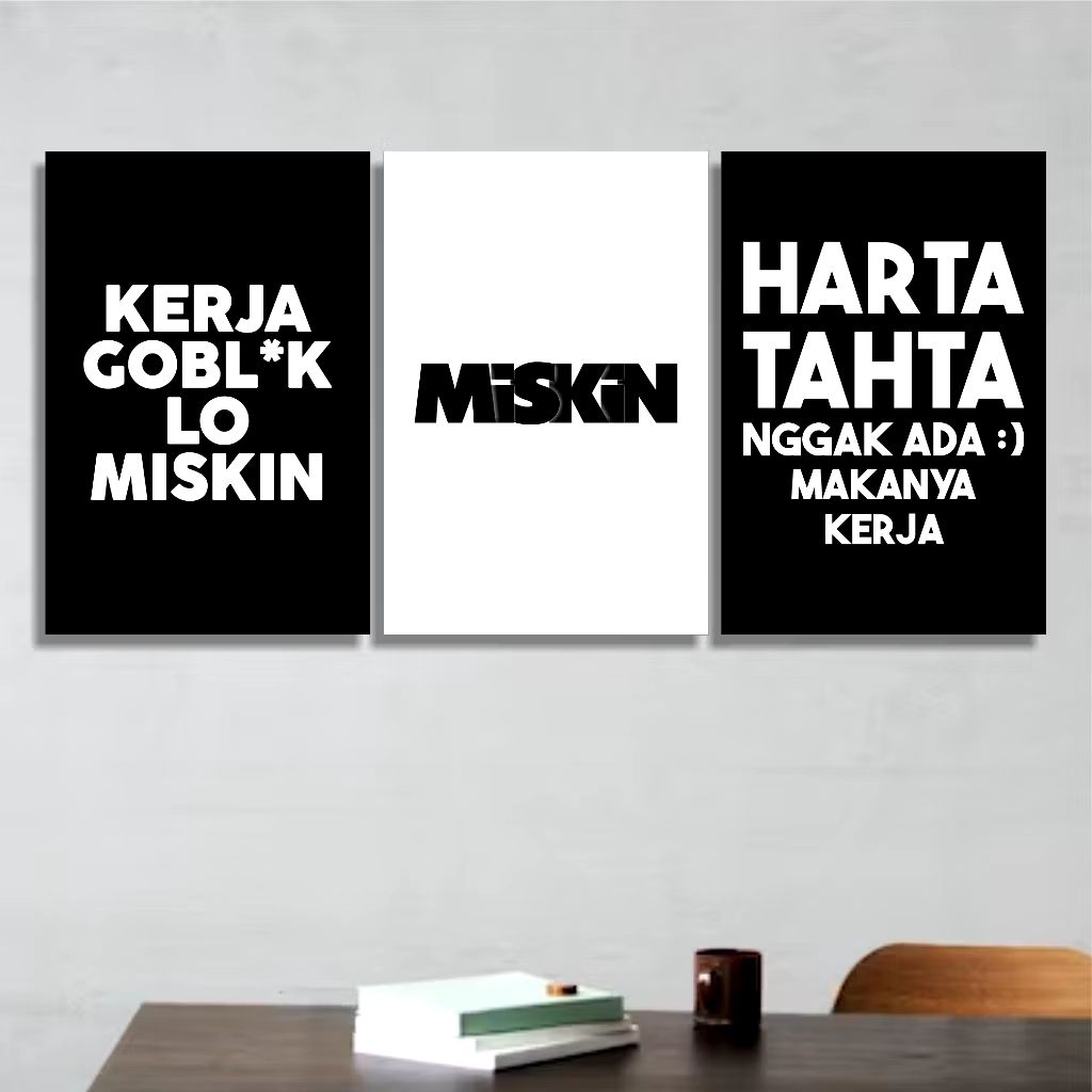 POSTER KAYU HIASAN DINDING KATA KATA LUCU/HIASAN DINDING KATA KATA AESTHETIC/PAJANGAN RUANGAN