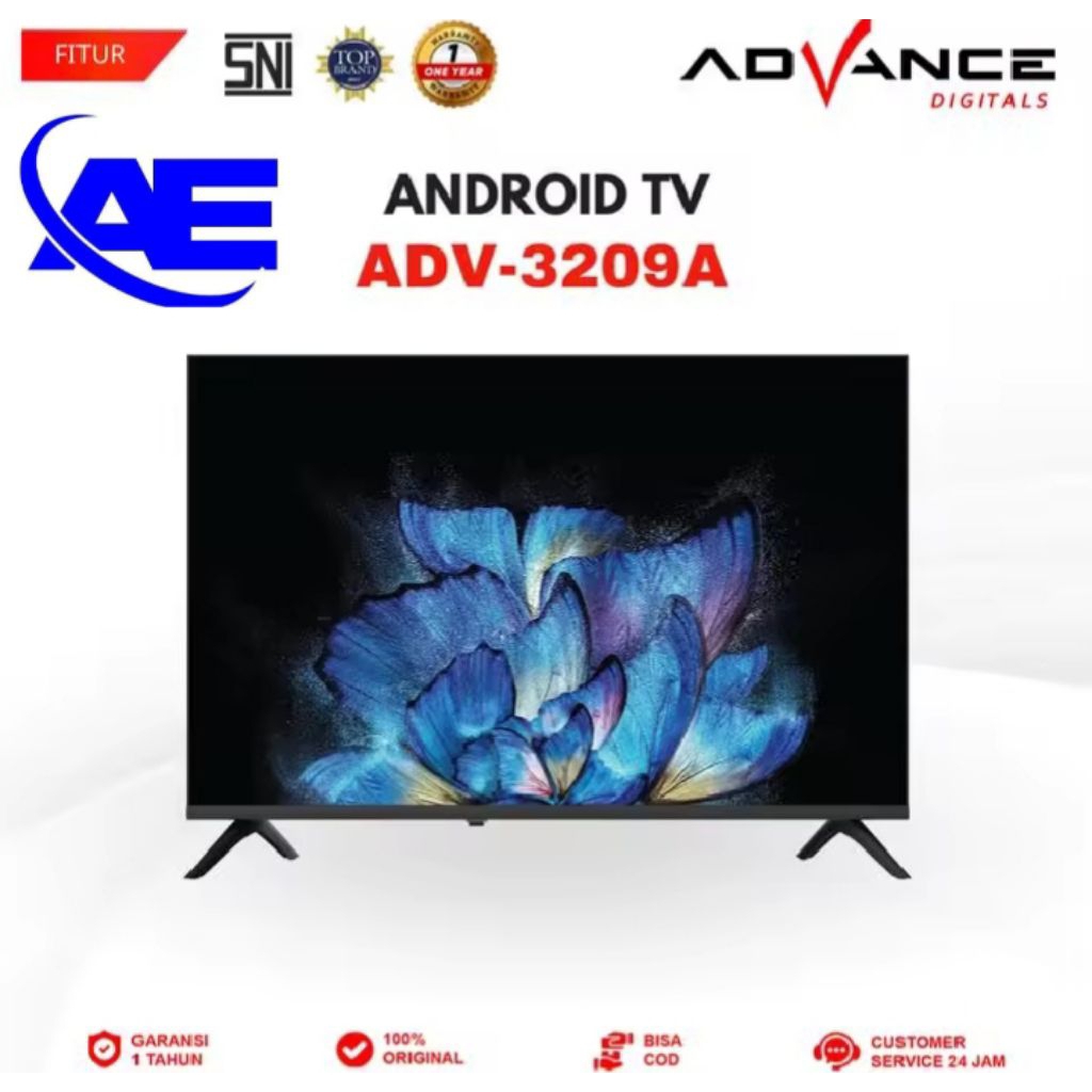 TV ANDROID ADVANCE 32INCHI ADV-3209A BERGARANSI RESMI
