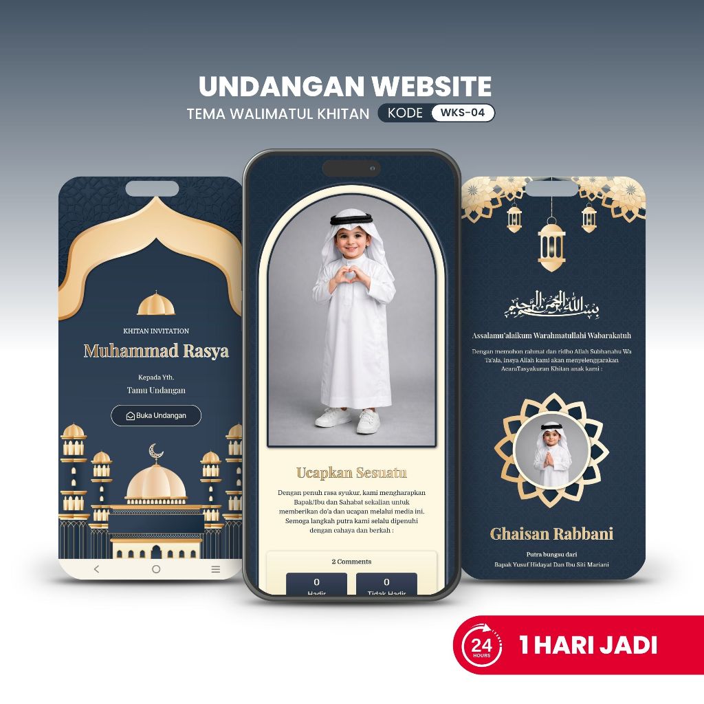 UNDANGAN KHITAN - Undangan Digital Website Khitanan Khitan Sunatan Sunat Anak