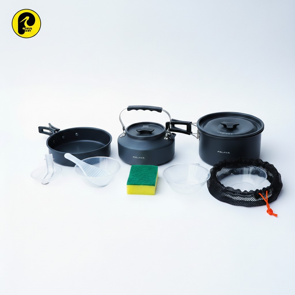 DS308 Nesting outdoor dengan teko portable DS308 Nesting Misting