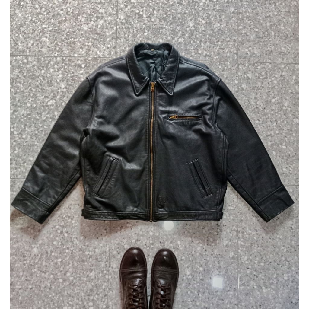 JAKET KULIT VINTAGE DETROIT